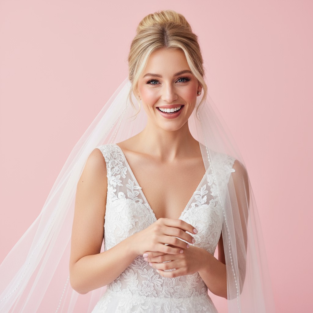 Wedding Hair Bun With Veil Ideas